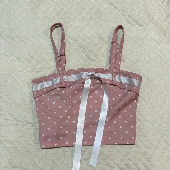 Pink bow tank - Picture 2 of 3